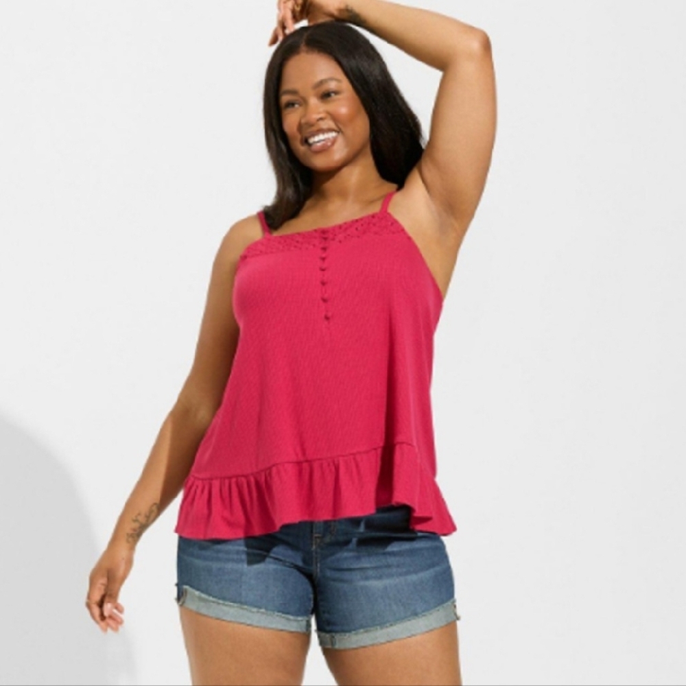 Women's Pink Sleeveless Top
